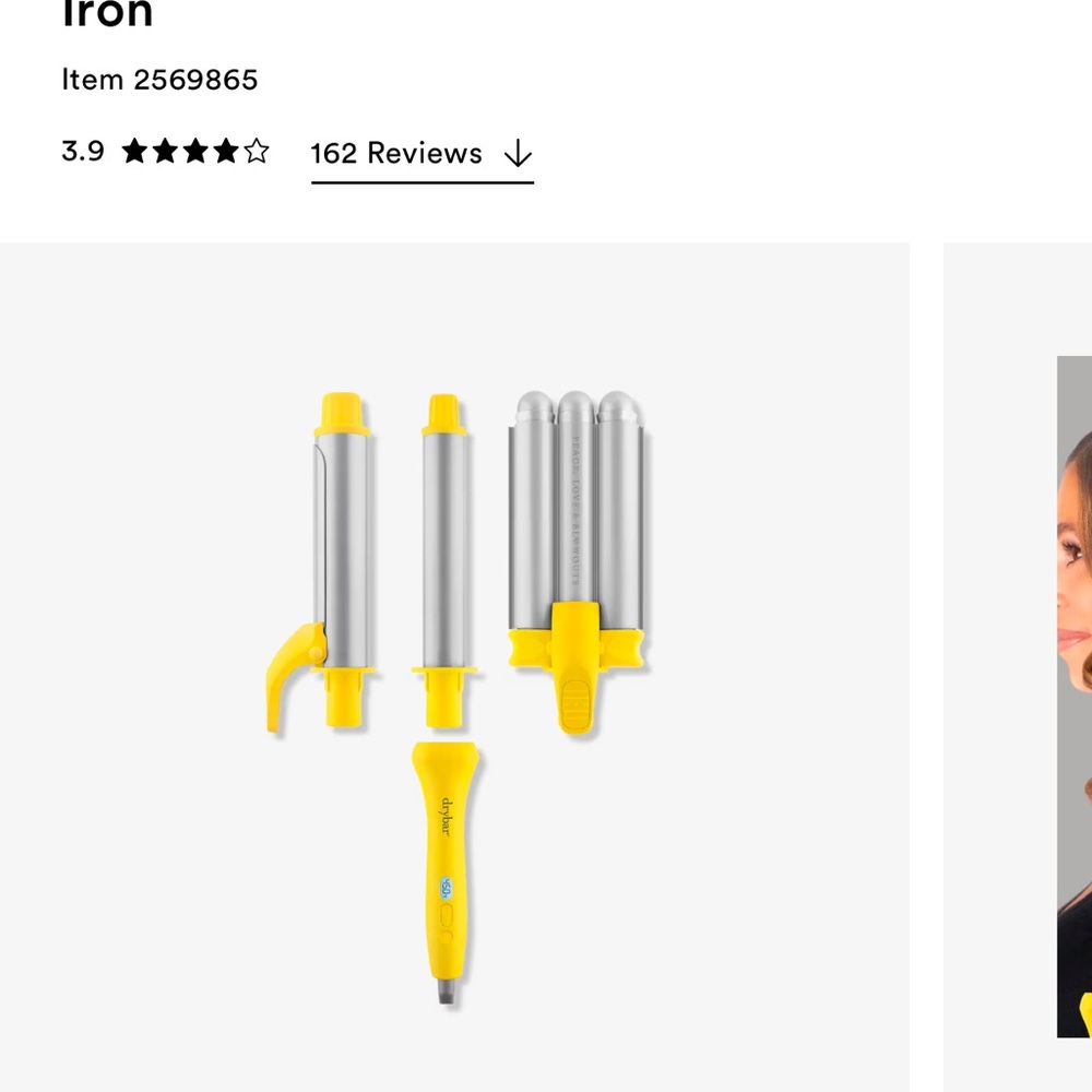 Drybar Yellow Curling Iron Set